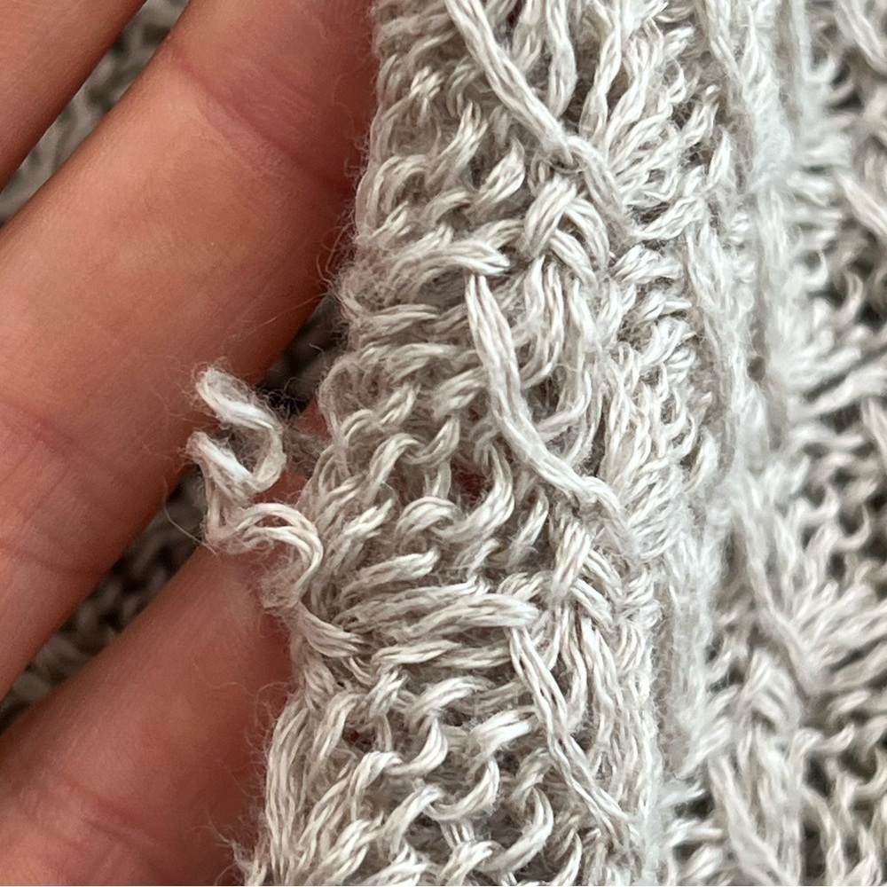 J. Jill Cream Crochet Shawl/Poncho Size: OS - Picture 6 of 8